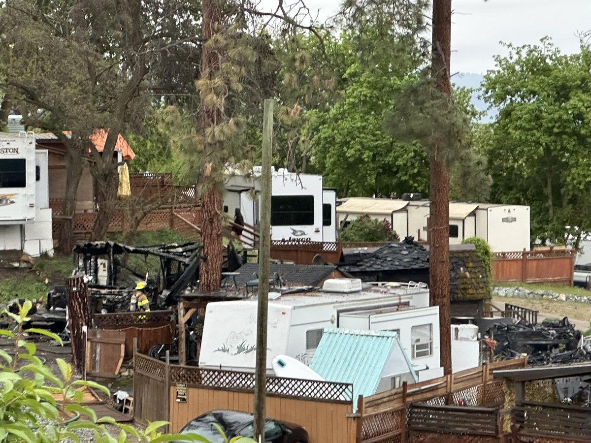 CunninghamJordy's tweet image. The fire is out in Lake Country. Deputy fire Glen Gregory confirmed two RVs and a shed were destroyed in the blaze.