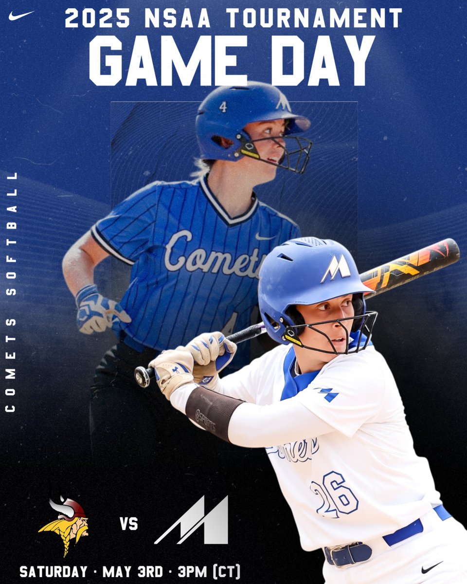 Comet Athletics (@comet_athletics) on Twitter photo 🥎| #CometSB gets yet another crack at Valley City State today at 3pm (CT)!
📺- youtube.com/@bluehawksport…
📊- tinyurl.com/npad8r93 🥎| #CometSB gets yet another crack at Valley City State today at 3pm (CT)!
📺- youtube.com/@bluehawksport…
📊- tinyurl.com/npad8r93