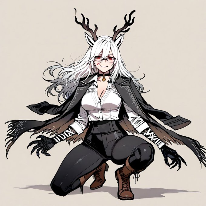 代理ちゃん戦闘スタイルは近接で殴り掛かるアグレッシブな感じでという絵 