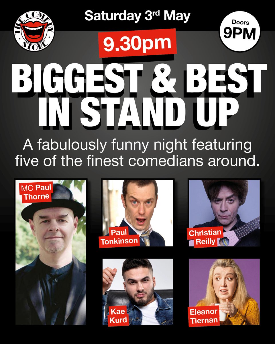 We pick the comedians - you pick which show you want!