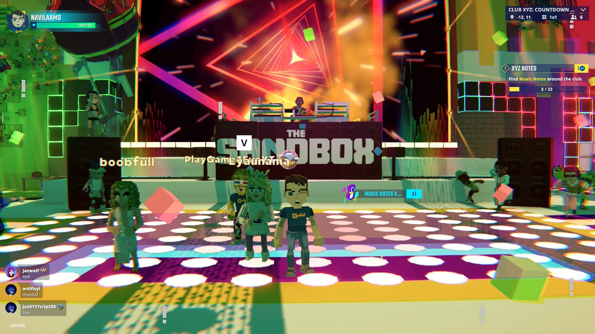 Squad goals in <a href="/TheSandboxGame/">The Sandbox</a> and Club XYZ 🕺 tsbga.me/TheSandbox #AlphaSeason5
