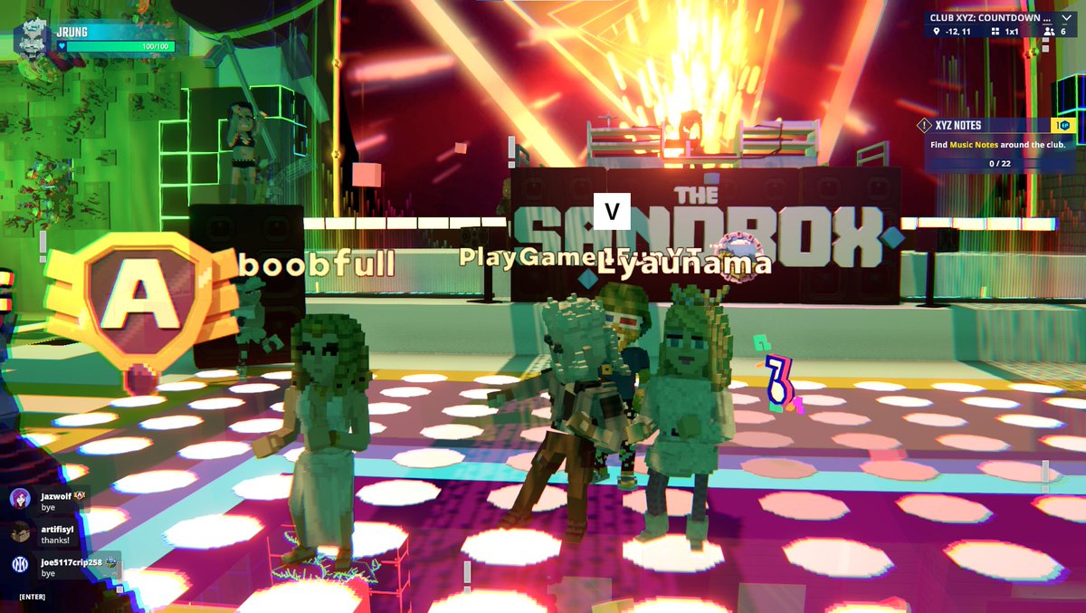 Squad goals in <a href="/TheSandboxGame/">The Sandbox</a> and Club XYZ 🕺 tsbga.me/TheSandbox #AlphaSeason5