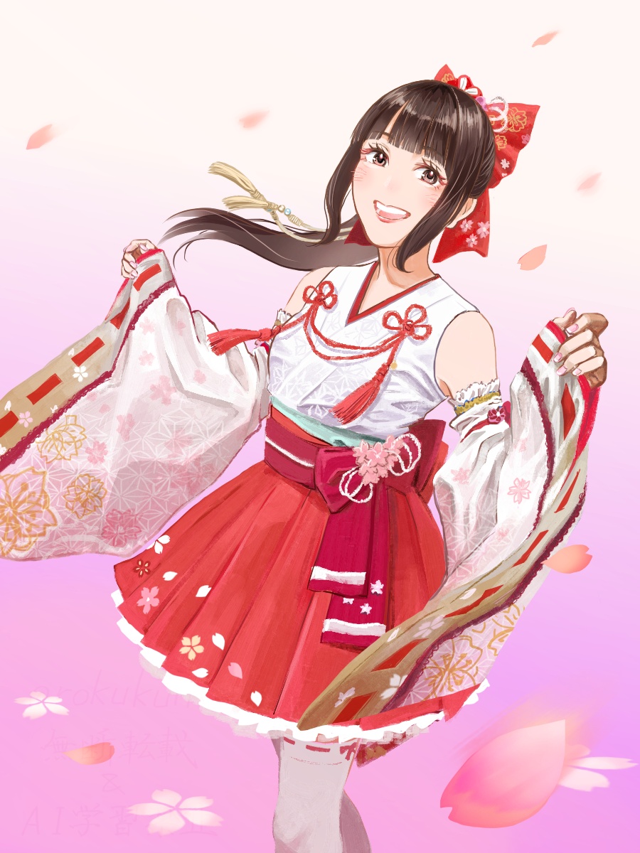 デレステ「新田ひよりさんへお衣装とても似合っていてお綺麗でしたわたしより#デレステ10th」|六の字のイラスト