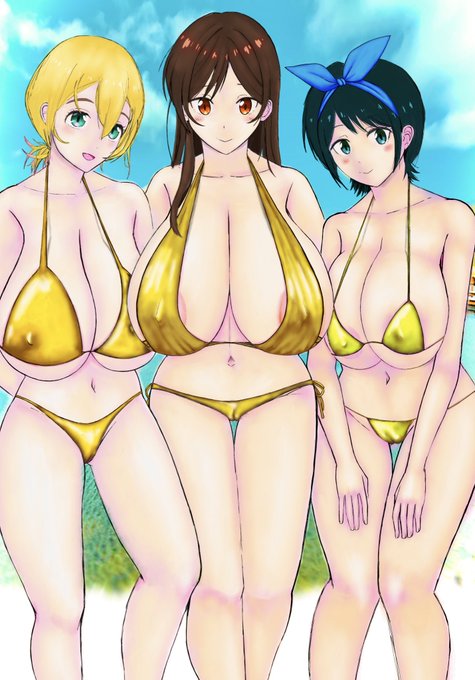 かのかり<爆乳>ヒロインズ 金ビキニ #GWはフォロワーさんが増えるらしい