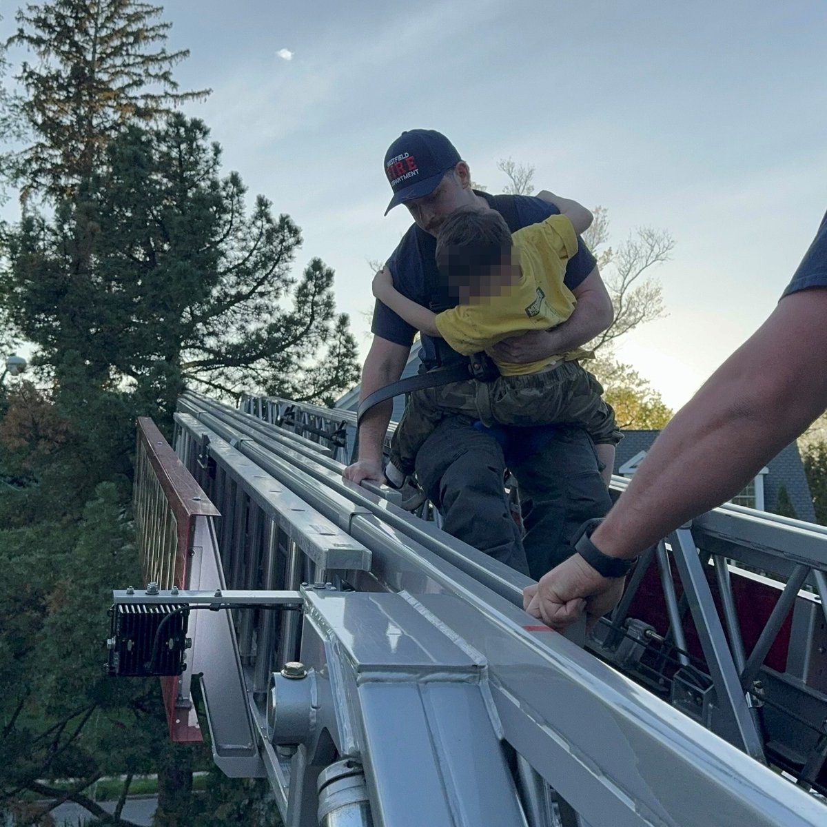 Westfield Firefighters Rescue 7-Year-Old Who Climbed Tree: tinyurl.com/3j2jb5zb