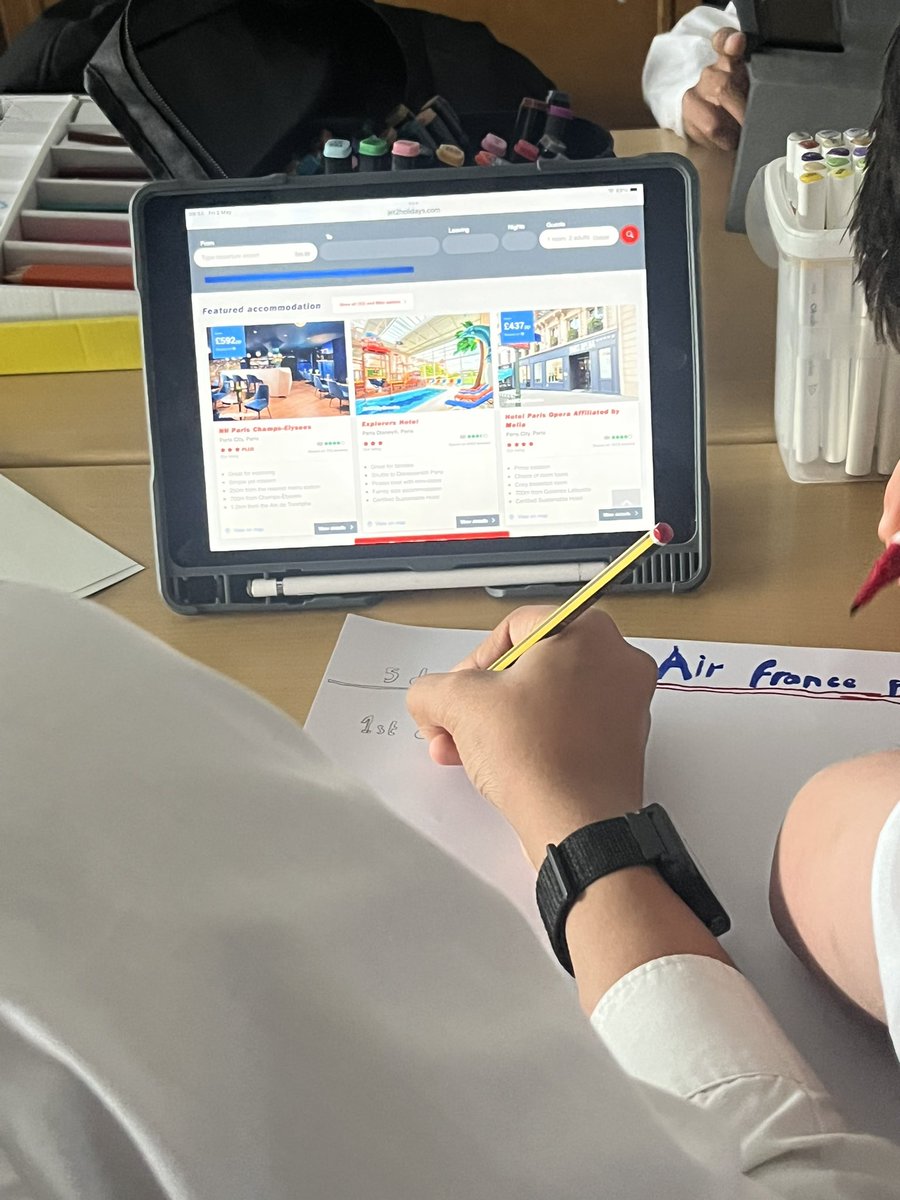 My S2’s were using their creative skills
to come up with their Paris itinerary for tourists visiting. I look forward to them presenting their ideas next week  🇫🇷👏🏼