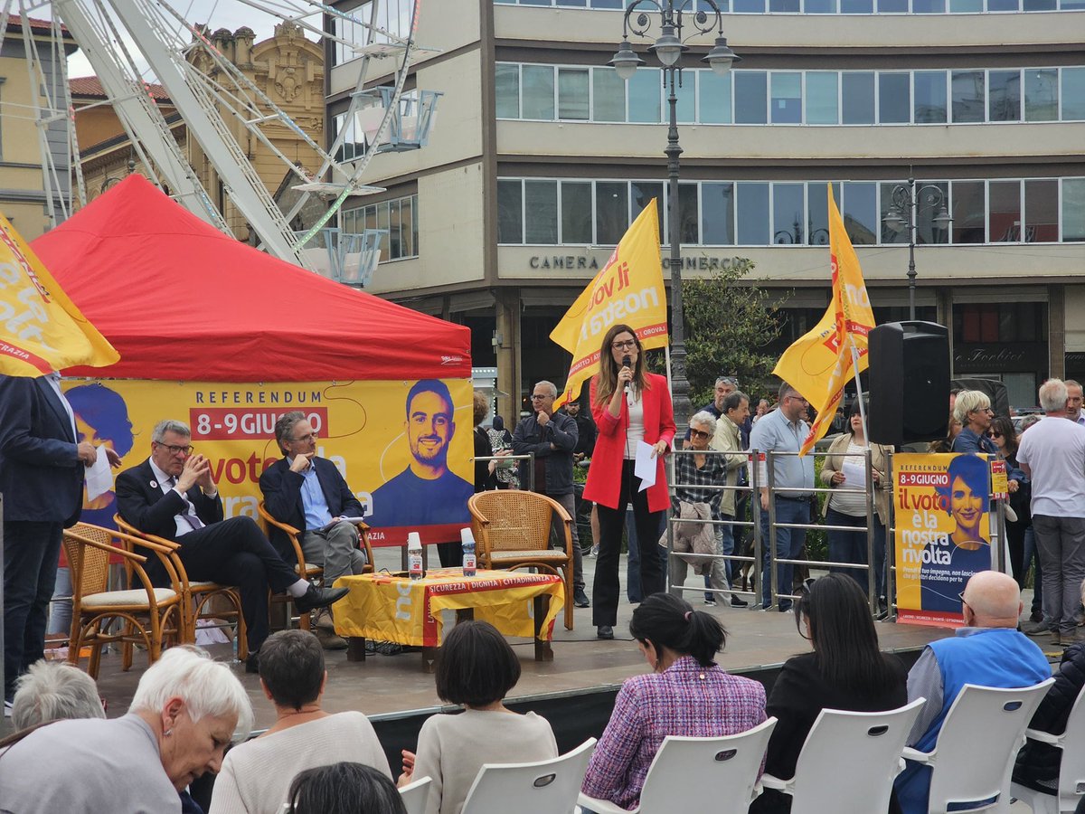 Maurizio #Landini a #Pisa, dibattito in piazza Vittorio Emanuele II

🎤 “Compito di ogni partito è invitare le persone ad andare a votare. E vogliamo che il #referendum sia una grande occasione di riflessione su questo aspetto”

👉 cgiltoscana.it/2025/05/03/lan…