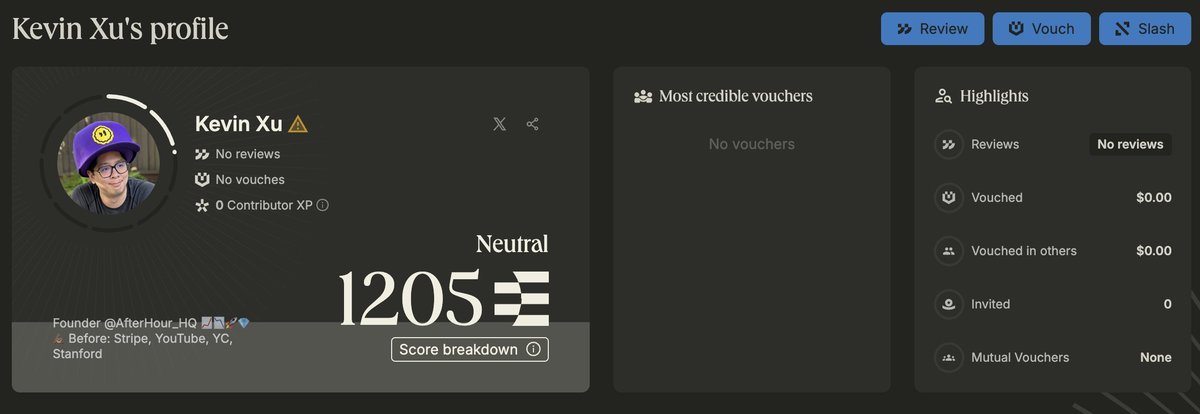 Alvin0617's tweet photo. New Generation of Anti-Fraud Tools: How to Avoid Losing Money Using @KaitoAI , @ethos_network, and X Hunt

This is a story of how a $4.5M raised project @AfterHour_HQ  ended in a rug pull coin $AH .

Learning to demystify is a fundamental skill in the crypto space now, and even trash time can have high ROI when finding gems in the market :) 

Yesterday, I saw @softlipa1018 write this piece so earnestly and it really resonated with me.

https://t.co/0M2zsyPqYB

Plus, $AH was issued by the previously unambitious Clout @believeapp (now renamed to Believe), and I think more ppl should be aware of this. 

Let's continue looking at this project and its founder @kevinxu

In the crypto world of 2025 now, ppl have become too smart, yet even apps backed by @foundersfund with real downloadable products from the App Store can rug pull you. 

Using "real products" to take your "real money" is becoming the new paradigm of Web2 elites.

1️⃣ In the Web3 space, "demystification" is the first lesson to learn when you're still a newbie 

@AfterHour_HQ  markets itself as a social stock trading platform, with ratings as high as 4.7 on the App Store. 

The official account and founder Kevin @kevinxu publicly show their faces - it doesn't look like a scam at all.

💀 Within only two days after token launch, $AH dropped over 95% from a peak Ｍcap of about $3M to less than $75K, clearly becoming a soon-to-be-forgotten scam coin. 💀

Yet the official team remained relaxed, never mentioning the price collapse.

The product is real and the app works well, but $AH itself is a token without any actual utility. 

This is why many say that if you haven't figured out a token's utility before issuing it, you shouldn't issue one at all.

2️⃣ An impressive background can be a double-edged sword

The official Twitter profile prominently displays "$4.5M in funding," "Founders Fund investment," and "a Founder with impressive backgrounds from Stripe, YouTube, YC."

But closer analysis reveals numerous red flags:

⚠️ The funding was completed in June 2024, long before the 2025 token launch. 

How many teams can consistently follow market trends in one sector like socialfi?

We've seen teams that "pivoted" before announcing previous funding news - this requires extreme caution

⚠️ Investment firms like @foundersfund and @generalcatalyst never mentioned $AH in their post previously, showing low social engagement

⚠️ A glamorous background doesn't guarantee actual delivery capability; lack of Web3 experience is concerning

💡Solution: if there are connections to tier 1 founders or KOLs, they would likely have scores on Ethos in english circle. 

This can be used as an evaluation standard. 

Having no score doesn't just mean the founder isn't active - it means they have no reviews from other users.

If Ethos becomes widely used, it could help more ppl avoid pitfalls and make scamming more costly.

shout out to @0x5f_eth for making all these things happen :) 

3️⃣ The importance of social networks: observing whether founders still "care about the product" or value the community

Having personal photos, many followers, and even smart followers no longer has an absolute relationship with product success or whether a token will pump.

💡After token launch, is the founder still participating in discussions and responding to the community? 

💡 Are frequent updates only focused on Web2 features? 

💡 Are comments disabled on social posts or tweets, preventing external questioning and feedback?

For AfterHour, founder Kevin has fewer than 10 tweets since April, which is highly suspicious - even KOLs are more active than that lol

Being so inactive right after token launch is unacceptable. It's possible the team considers all retail buyers who saw tweets and purchased $AH as exit liq

💡Solution: For social networks, I must mention Kaito. 

Since I'm quite familiar with the profile of top yappers, I know almost everyone who has appeared in the daily top 20 yappers and what content they share, which sectors, and even the project background or which VC they stand for. 

Founders who stand up for their products and have appeared on Kaito's rankings are a plus in my book. 

Those who haven't should be viewed with suspicion.

Additionally, Kaito has a VC ranking that shows which VCs currently have high exposure, allowing you to follow their backgrounds and see more news.

https://t.co/xEPVwQUqMO

Moreover, Lipa later added that community members pointed out that the team's initial promises for $AH were completely different from what followed, and now they're playing dead and saying they have no plans.

Want to know what other users think about $AH? Simply search: https://t.co/E3U4pOfRkl…

Now let's look at the more powerful tools called X Hunt. 

Although a16z's @cdixon and YC's Garry Tan @garrytan follow him, as do 5 top 100 KOLs, which is decent...

But almost no Chinese or English KOLs follow him, which is very suspicious.

This seems to be another co-founder @sir_jack_a_lot , with an even worse ranking, not even in the top 200K.

Shout out to @DeFiTeddy2020 @BiteyeCN

4️⃣ The connection between token and product is the key to the truth

A conscientious project would clearly explain all the details below at token launch:

💡 Token utility: Is it used for fee discounts, membership, product governance?

💡 Is there binding between the product and token usage?

💡 Does the project have a clear tokenomics including supply and unlock mechanisms?

💡 Is the CA (contract address) public, along with team holding addresses?

AfterHour's $AH rarely mentioned any of this info after token launch, entering a "playing dead" phase - using a Web2 product to forcibly create a token for liquidity and opportunities to scam users.

5️⃣ Quick checklist to help you to avoid "scams"

Based on all the info above, here are some details you can check to reduce your chances of stepping on landmines:

Was the CA (contract address) made public at token launch? Or was it just to let users or followers become exit liquidity?

☑️ Is there a detailed tokenomics information?

☑️ Is the token's actual utility explained?

☑️ Are there any statements about token utility or remedial plans?

☑️ Is the founder still actively interacting with the community? Silence could mean avoiding responsibility

☑️ Is the funding information outdated? Or not even for this product?

☑️ Impressive Web2 background, so what? It doesn't mean they know how to play in the crypto space, so paying attention to mutual smart followers is the key

What makes projects like @AfterHour_HQ  dangerous is that they're no longer just "old-school rugs", but well-packaged capital harvesting shows.

New retail investors might not fall for it - this approach seems more like a "targeted harvest" of experienced players.

In this market where everything can be faked, one can only find the truth layer by layer through tools and personally acquired information. 

The crypto world has seen the emergence of more and more truth-revealing platforms, using them wisely will definitely help you avoid stepping into pitfalls.

@KaitoAI @ethos_network