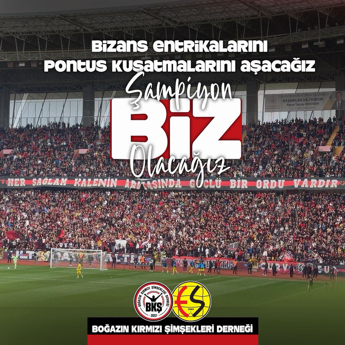 Seni aşkla seven on binlerce sevdalın ve seni özlemle bekleyen milyonlarca futbolseverin kalbi Mersin'de seninle birlikte olacak.
KALPLERİMİZ SENİNLE ESESİM...
#ŞampiyonBizOlacağız