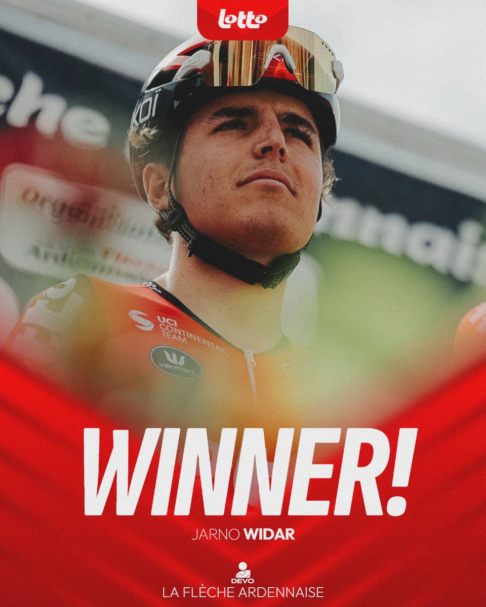 Some days just hit different… and today’s one of them! ✨ Another golden win! 🏆 La Flèche Ardennaise is ours again! After Milan Donie last year, it’s now Jarno Widar ‘s moment to shine. Huge congrats!!