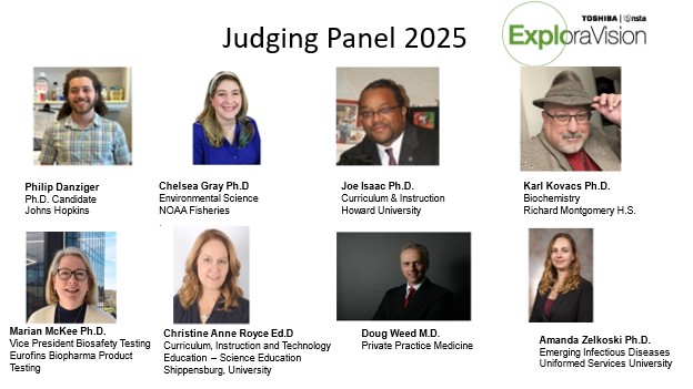ToshibaAmerica's tweet image. 🌟 Meet these amazing Toshiba/NSTA #ExploraVision judges who are ready to evaluate the innovative projects from students nationwide. Their dedication to science and education is truly inspiring. Stay tuned for the national winners&apos; announcement on May 5th! 🎉👩‍🔬🌊📚🔬🧪📖👨‍⚕️🦠