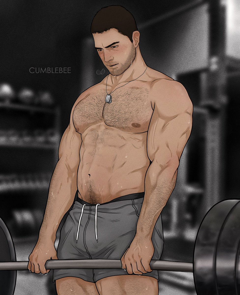 cumblebee's tweet image. Training for boulder punching 👀#ChrisRedfield #ResidentEvil