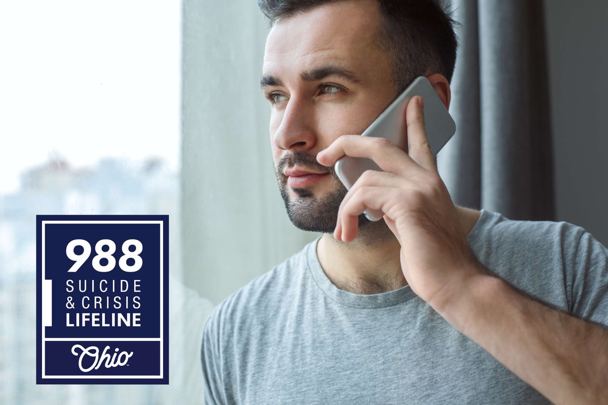 Ohioans experiencing a mental health or addiction crisis, and their family members, can call, text, or chat the 988 Suicide &amp; Crisis Lifeline to reach a trained specialist who can offer help and support. ow.ly/3zqy50VKEo9 
#MentalHealthAwarenessMonth