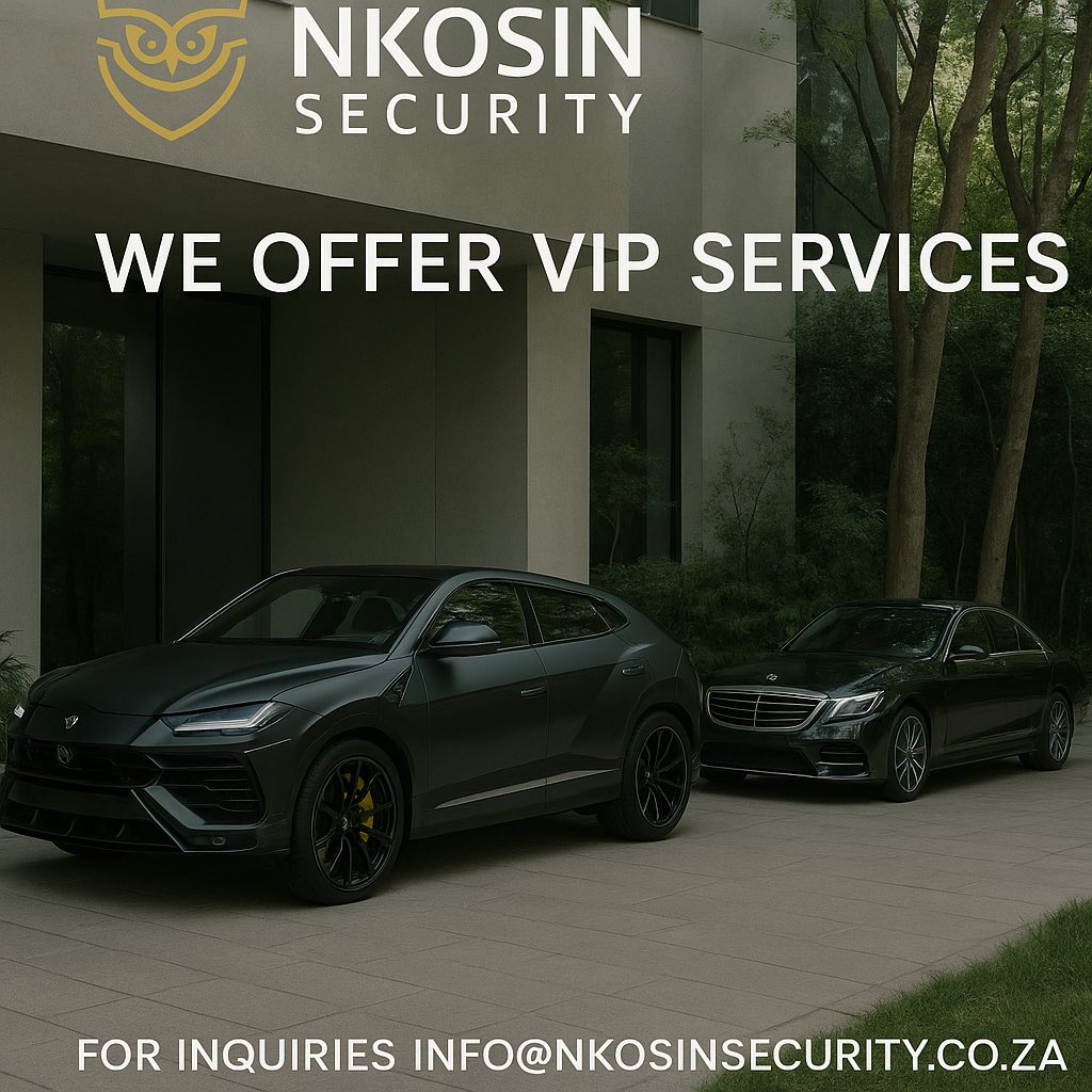 NkosinSecurity's tweet image. Luxury protected, peace of mind guaranteed.
At Nkosin Security, we specialize in elite residential protection tailored for high-value estates. Discreet presence. Maximum deterrence.#NkosinSecurity #LuxuryProtection #ExecutiveSecurity #EstateSecurity #PrivateSecurity…