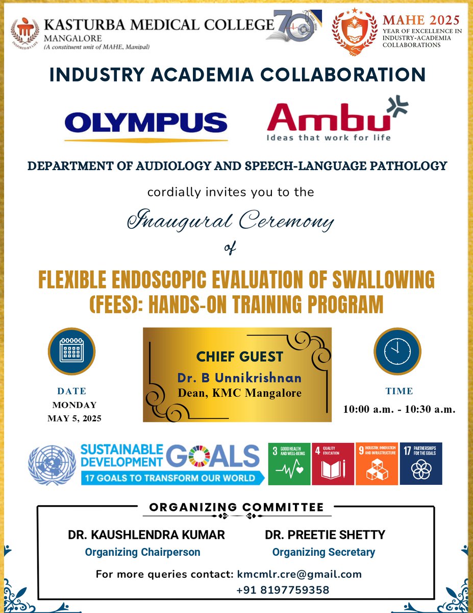 KMC_Mangalore's tweet photo. #IndustryAcademiaCollaboration #FEESWorkshop #AudiologyAndSLP #KMCMLR #MedicalTraining https://t.co/dRrVDztqou