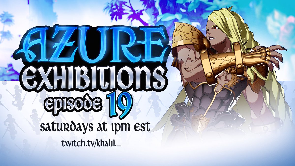 Khalil_ (@khalilthedegen) on Twitter photo I am live with episode 19 of the Azure Exhibitions for #GBVSR
Featuring: <a href="/RjDChef/">Rj D Chef</a> <a href="/Kiragaki_/">kiragaki</a> <a href="/Wonubruh/">Wonubi</a> <a href="/TheJrJam/">jrjam</a> <a href="/DragonOfMTL/">EDLN | OEG | Dragon of Montreal</a> <a href="/VyrmyrTN/">V @ Vibing</a> <a href="/ItsBasu_/">OEG | TNG | Basu</a> <a href="/MizzetYM/">Corbin | Mizzet</a> <a href="/myzisco/">Myzisco</a> <a href="/blondroast/">Coffee</a> <a href="/IagoGaraitz/">Iago Garaitz</a> & More!
Twitch.tv/Khalil_ I am live with episode 19 of the Azure Exhibitions for #GBVSR
Featuring: <a href="/RjDChef/">Rj D Chef</a> <a href="/Kiragaki_/">kiragaki</a> <a href="/Wonubruh/">Wonubi</a> <a href="/TheJrJam/">jrjam</a> <a href="/DragonOfMTL/">EDLN | OEG | Dragon of Montreal</a> <a href="/VyrmyrTN/">V @ Vibing</a> <a href="/ItsBasu_/">OEG | TNG | Basu</a> <a href="/MizzetYM/">Corbin | Mizzet</a> <a href="/myzisco/">Myzisco</a> <a href="/blondroast/">Coffee</a> <a href="/IagoGaraitz/">Iago Garaitz</a> & More!
Twitch.tv/Khalil_