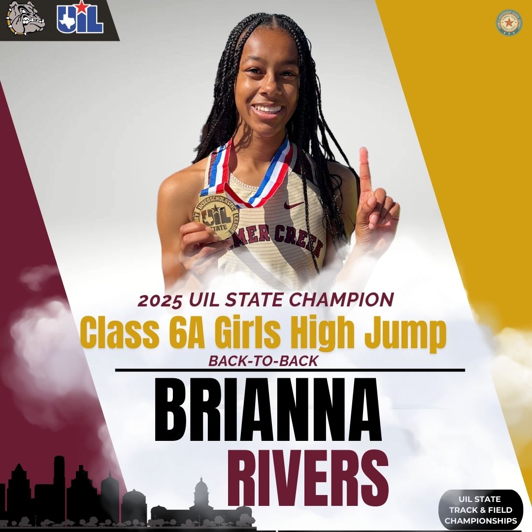 Humble ISD (@humbleisd) on Twitter photo 🥇 State Champion 🥇
<a href="/HumbleISD_SCHS/">Summer Creek High</a> senior Brianna Rivers has gone BACK-TO-BACK!!! The reigning Class 6A Girls High Jump State Champion brings home another gold!!
Rivers cleared 5-foot-9-inches to claim the State Championship in Austin!! #UILState 🥇 State Champion 🥇
<a href="/HumbleISD_SCHS/">Summer Creek High</a> senior Brianna Rivers has gone BACK-TO-BACK!!! The reigning Class 6A Girls High Jump State Champion brings home another gold!!
Rivers cleared 5-foot-9-inches to claim the State Championship in Austin!! #UILState