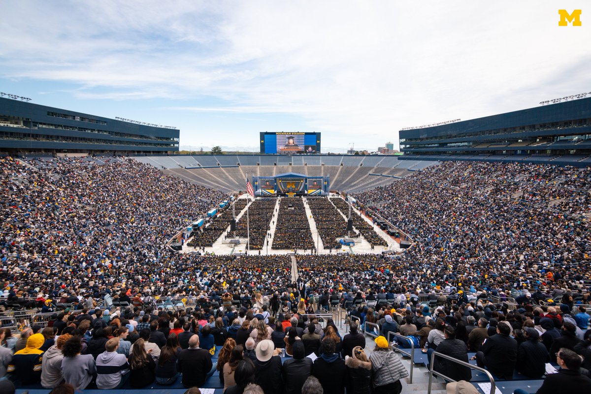 University of Michigan (@umich) on Twitter photo “Class of 2025, as you go forward, I encourage you to stay connected to this place that has shaped you... Remain part of this extraordinary Michigan family. And never, never stop singing Mr. Brightside. Forever, #GoBlue!” - <a href="/UMichPrezOno/">President Santa J. Ono</a> #MGoGrad “Class of 2025, as you go forward, I encourage you to stay connected to this place that has shaped you... Remain part of this extraordinary Michigan family. And never, never stop singing Mr. Brightside. Forever, #GoBlue!” - <a href="/UMichPrezOno/">President Santa J. Ono</a> #MGoGrad