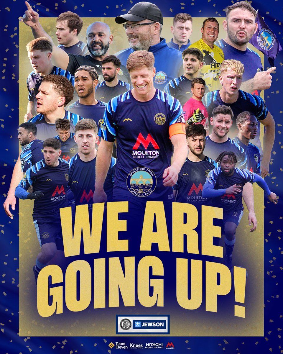 We are Bradford Town FC, and we are going up! 💙

#BTFC | #BlueArmy
