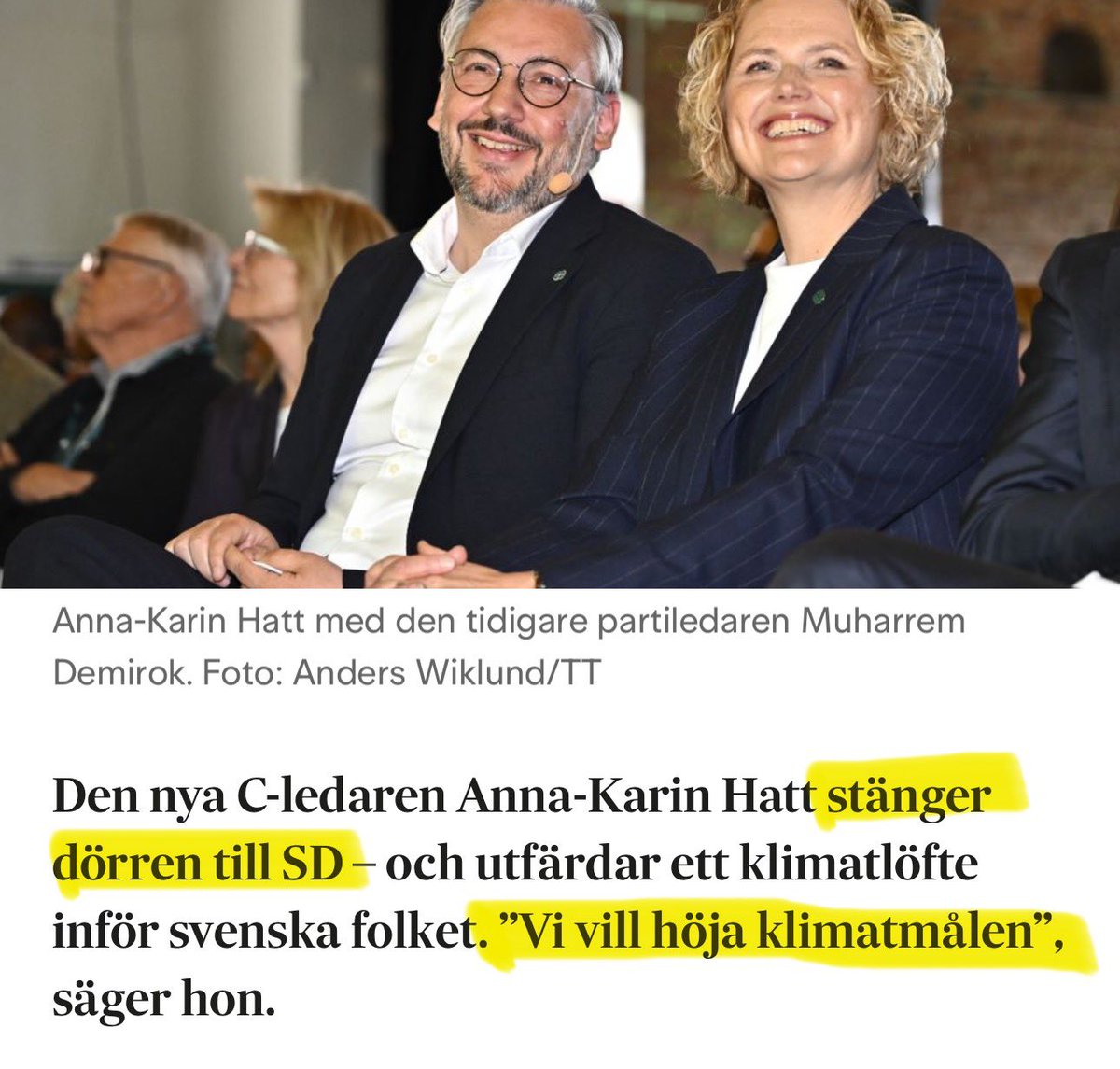 Centern satsar alltså sin framtid på vänsterpolitik och mer grön fantasiekonomi. Bra, då vet vi.