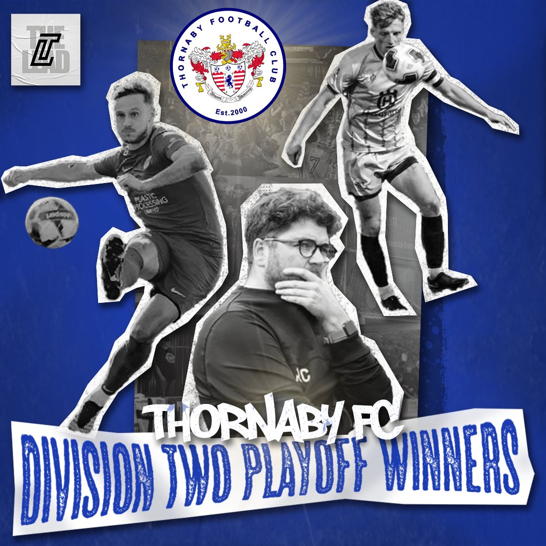 DIVISION TWO//PLAYOFF FINAL

Congratulations to Bobby Coltman, his staff, players and all at <a href="/ThornabyFC_/">Thornaby FC</a> upon their promotion to Division One. 

Commiserations to <a href="/jarrow_fc/">Jarrow FC</a>, a superb example of a community club who have made great strides on the pitch this season.