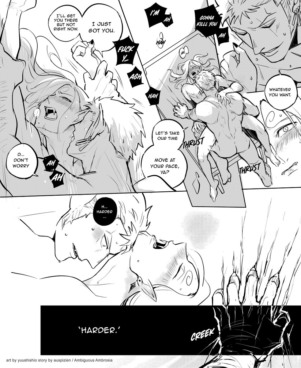 I come back with p_orn.exe  weekend but drowning in the werewolf x vampire abyss so here we are.

a part of Ambiguous Ambrosia Ch.4
story by <a href="/auspizien/">aus | 🇵🇸 | 🍈x🍌 | 🔞</a> 
#AmbiguousAmbrosia #zosan