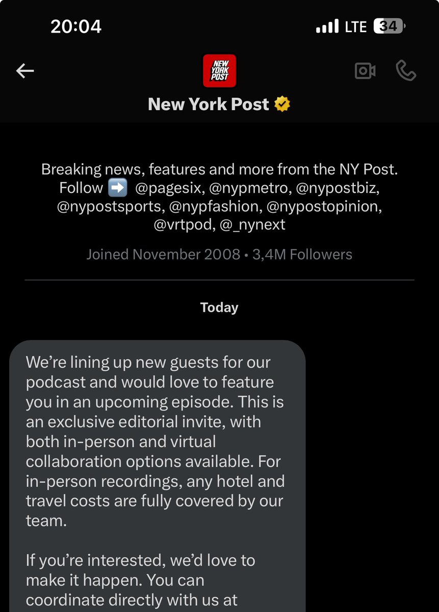 Kasper Vandeloock (@kasperloock) on Twitter photo Defiant and ny post both contacted me to do an interview, both from the official accounts…
Twitter really needs to upgrade their security asap. Most likely instantly delete the msg so the account holders cant see it and you cant reply to bring it up with them
<a href="/DefiantNews/">The Defiant</a> Defiant and ny post both contacted me to do an interview, both from the official accounts…
Twitter really needs to upgrade their security asap. Most likely instantly delete the msg so the account holders cant see it and you cant reply to bring it up with them
<a href="/DefiantNews/">The Defiant</a>