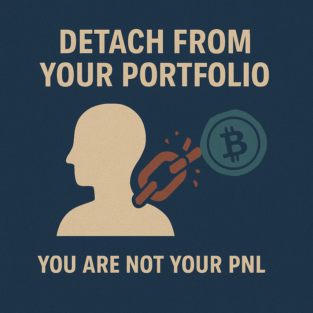 onchainmilady's tweet photo. Detach your identity from your portfolio.

You are not your PnL.

If you link your worth to your wallet, the market will break you.

Protect your mindset before your capital. https://t.co/qwOB9jm8UX