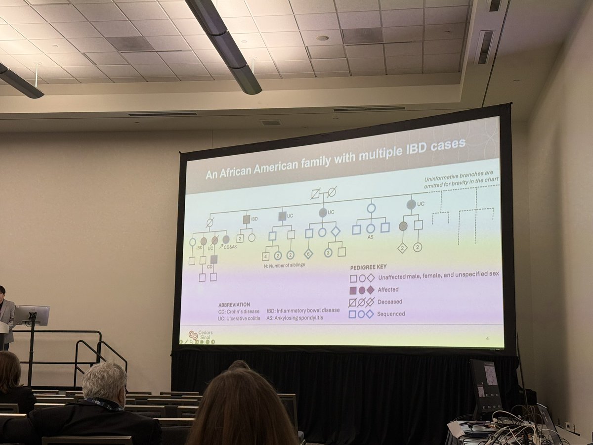 Dr Dermot McGovern (@doc_ibd) on Twitter photo 3rd presentation from <a href="/IBDCedarsSinai/">IBD at Cedars-Sinai</a> in the <a href="/DDWMeeting/">Digestive Disease Week</a> #DDW2025 IBD genetics section Minsuk Kim presenting on a multiplex African American family with IBD and SpA implicating a frameshift variant in IFNAR1 in driving disease in this family. 3rd presentation from <a href="/IBDCedarsSinai/">IBD at Cedars-Sinai</a> in the <a href="/DDWMeeting/">Digestive Disease Week</a> #DDW2025 IBD genetics section Minsuk Kim presenting on a multiplex African American family with IBD and SpA implicating a frameshift variant in IFNAR1 in driving disease in this family.