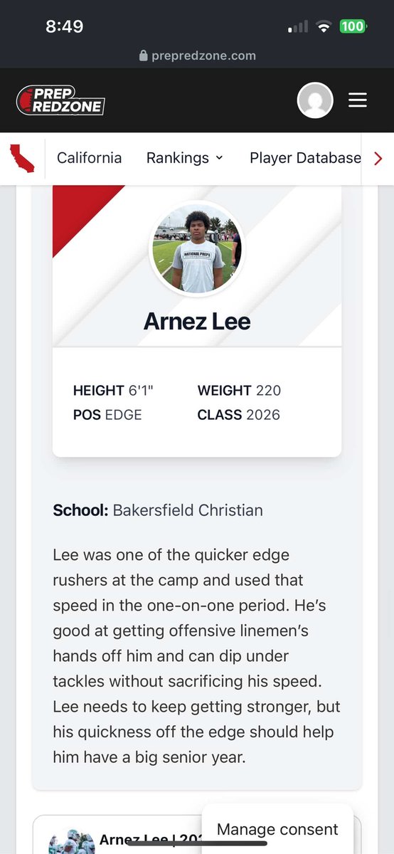Arnez Lee | 2026 (@arnezlee12) on Twitter photo Grateful for the write up by <a href="/PrepRedzoneCA/">Prep Redzone California</a> at the <a href="/NPShowcases/">National Preps Showcases</a> Camp!
<a href="/CoachSmith59/">Matthew Smith</a> <a href="/CoachGriffin31/">William Griffin</a> <a href="/CoachChipViney/">Chip Viney</a> <a href="/BrandonHuffman/">Brandon Huffman</a> <a href="/DCarr75/">Darren Carr</a> <a href="/yubeta52_/">Coach Yubeta</a> <a href="/Coach_D_Mac/">Darryl McBride Jr</a> <a href="/Ed_Gibson24/">Coach Ed Gipson</a> <a href="/WPlemons/">Will Plemons</a> <a href="/CoachZim_UJ/">Josh Zimmer</a> <a href="/JohnEstes55/">John Estes</a> <a href="/CoachAvery__/">Avery Roberts</a> <a href="/CoachTD__/">Treston Decoud</a> Grateful for the write up by <a href="/PrepRedzoneCA/">Prep Redzone California</a> at the <a href="/NPShowcases/">National Preps Showcases</a> Camp!
<a href="/CoachSmith59/">Matthew Smith</a> <a href="/CoachGriffin31/">William Griffin</a> <a href="/CoachChipViney/">Chip Viney</a> <a href="/BrandonHuffman/">Brandon Huffman</a> <a href="/DCarr75/">Darren Carr</a> <a href="/yubeta52_/">Coach Yubeta</a> <a href="/Coach_D_Mac/">Darryl McBride Jr</a> <a href="/Ed_Gibson24/">Coach Ed Gipson</a> <a href="/WPlemons/">Will Plemons</a> <a href="/CoachZim_UJ/">Josh Zimmer</a> <a href="/JohnEstes55/">John Estes</a> <a href="/CoachAvery__/">Avery Roberts</a> <a href="/CoachTD__/">Treston Decoud</a>