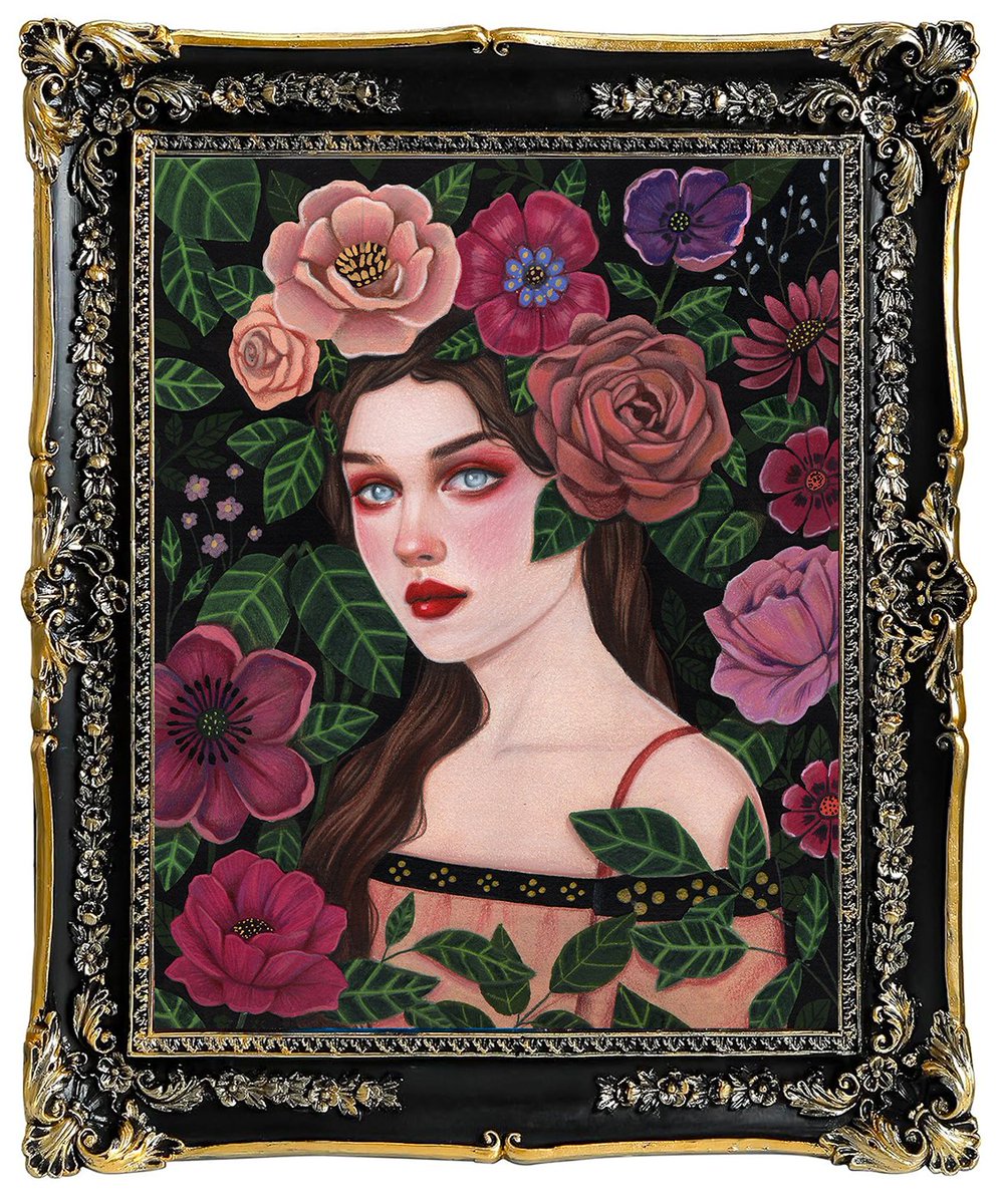 Wildflowers Wait ❤🌼🌺🌿
Art Size: 8” x 10”
Frame Size: 10,5” x 12,5”
Medium: Acrylic, Gouache, Oil Pastel &amp; Colored Pencil

Learn More: curiogaleria.com/product/aunia-…

Available at Curio Art Gallery for my solo show "Elemental Wisdom of Flowers"