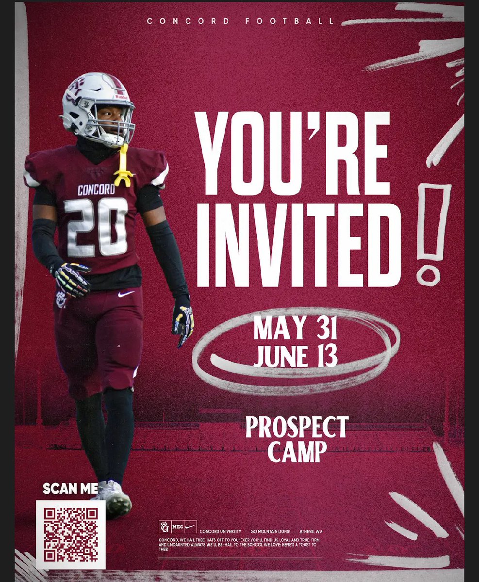 Levi_Jacksonnn's tweet image. Thanks to @CoachDCJohnson for the Camp invite.
@ConcordFootball