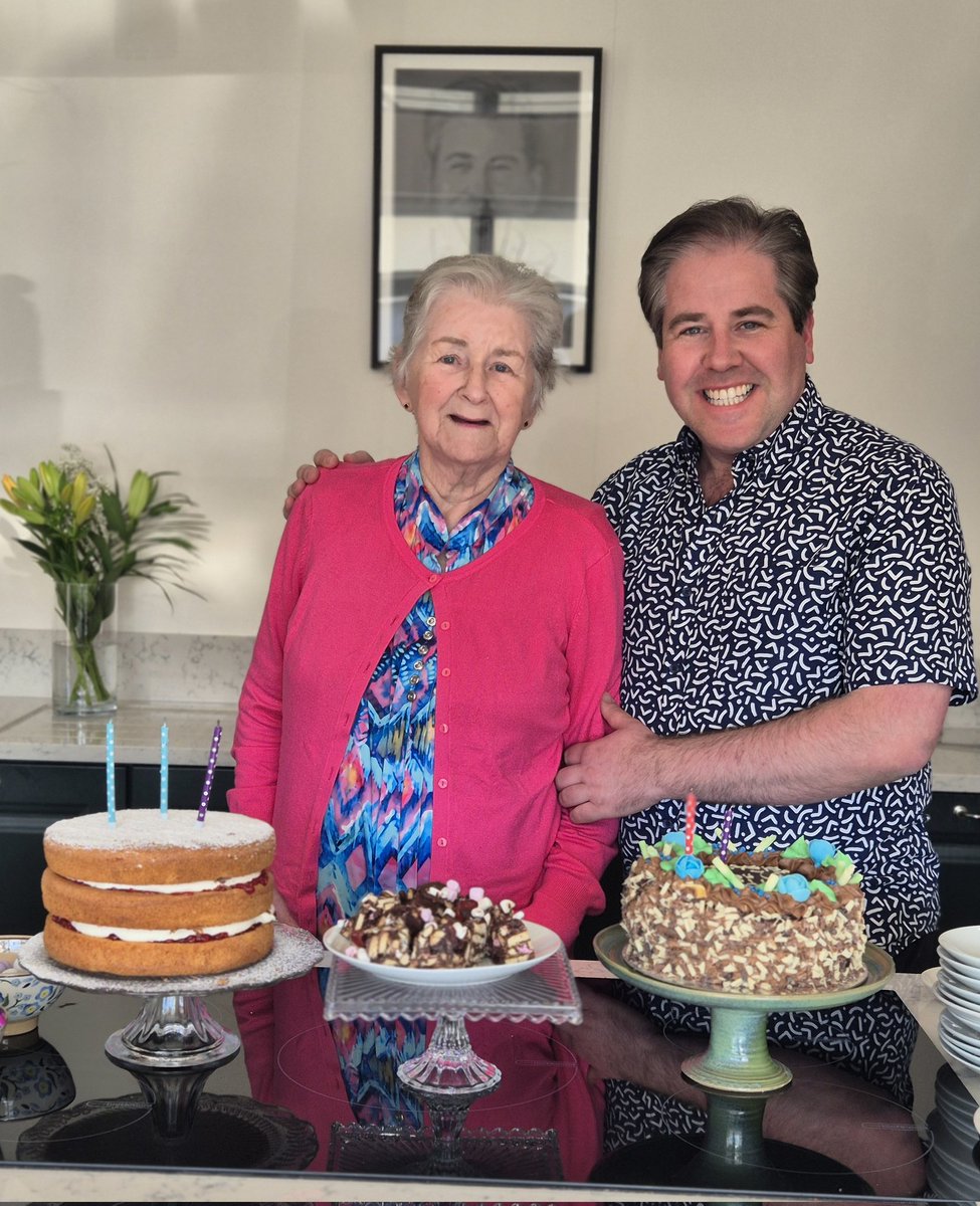 Happy birthday to my mother Sally, home from hospital just in time to  celebrate her 82nd birthday.