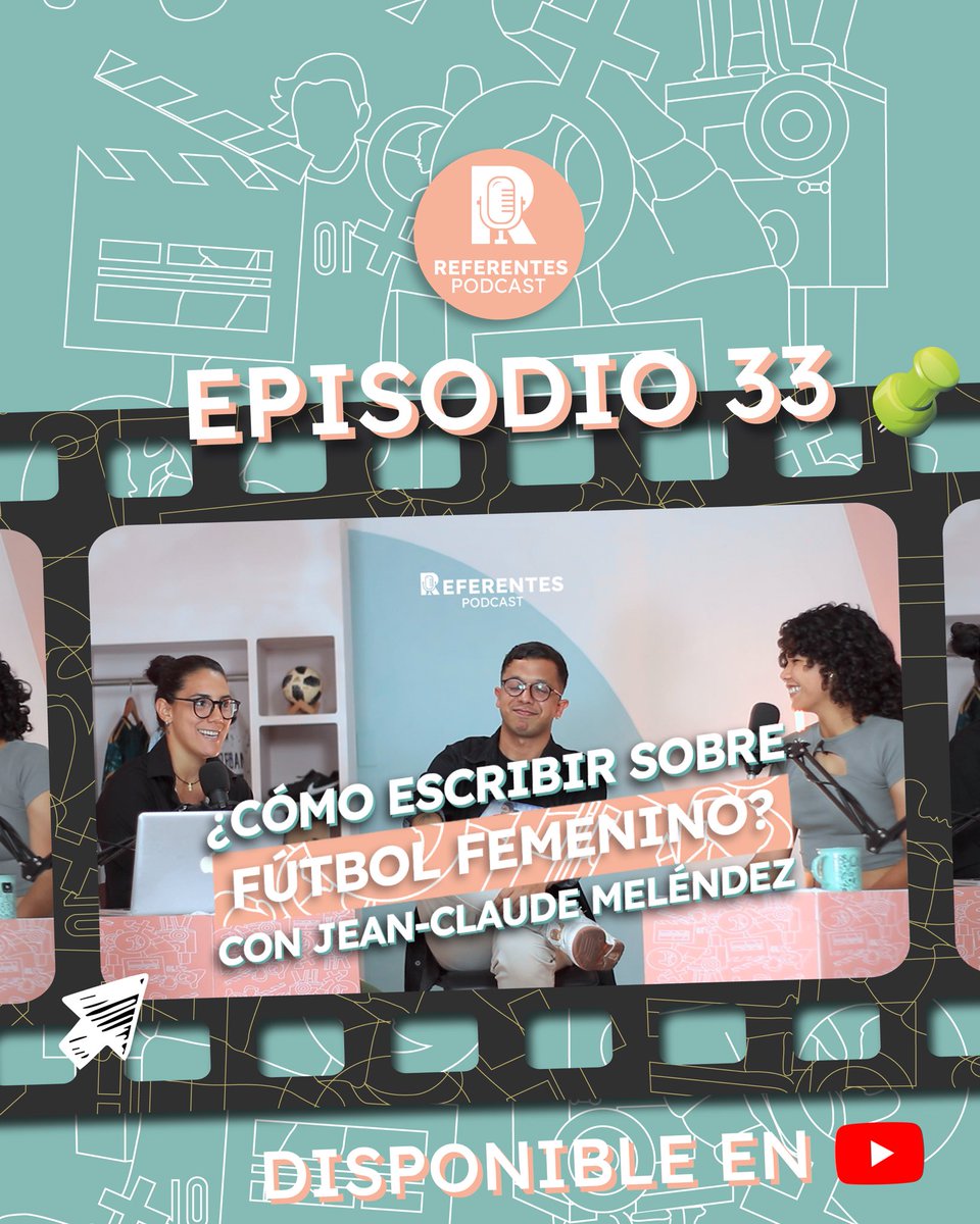 Referentespod's tweet photo. ¡Nuevo episodio! 

Conversamos con @jeanclaudemg sobre el periodismo y la importancia de que quienes cubren Futfem lo hagan con respeto y responsabilidad, además de hablar de un proyecto interesante que está desarrollando 🎙️

Disponible en YouTube 👇
https://t.co/1VIj9to8j5 https://t.co/bvcUHxNloU