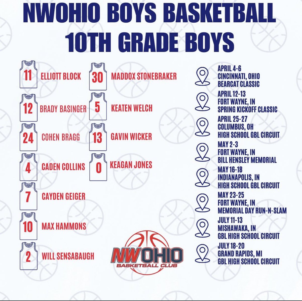 2027’s get to 2-0 on the weekend, back at it at 6 o’clock. Winner gets into the platinum tournament
