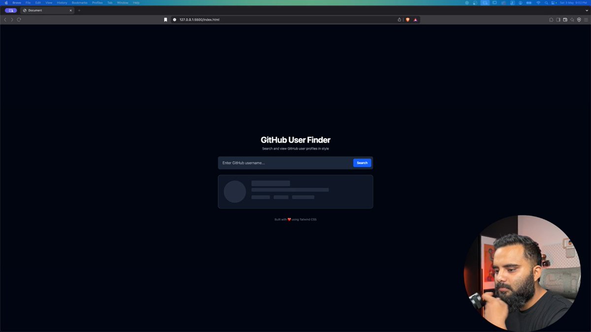 Lakshay2709's tweet image. Day 68:
Built a full GitHub Profile Analyzer!
API + Fetch + Axios = real-time GitHub data in JS
Thanks to Harsh Bhaiya & Sheryians Coding School!
#JavaScript #GitHubAPI #AsyncJS #WebDev #SheryiansCodingSchool