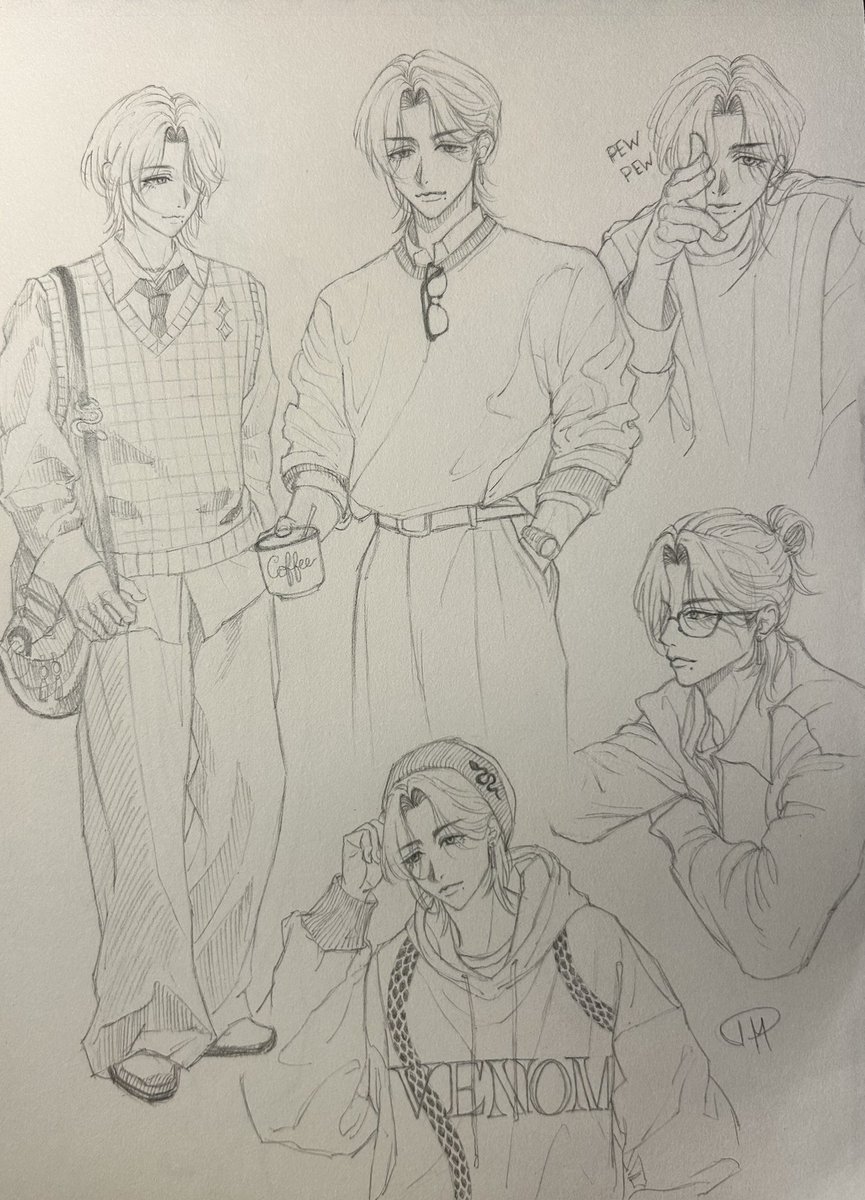 m_disy's tweet image. More Zeal fanart but in casual clothes~ ๐๐ I had so much fun drawing these ๐
(Note: I used pic references for the poses and outfits)
#GinjoCanvas