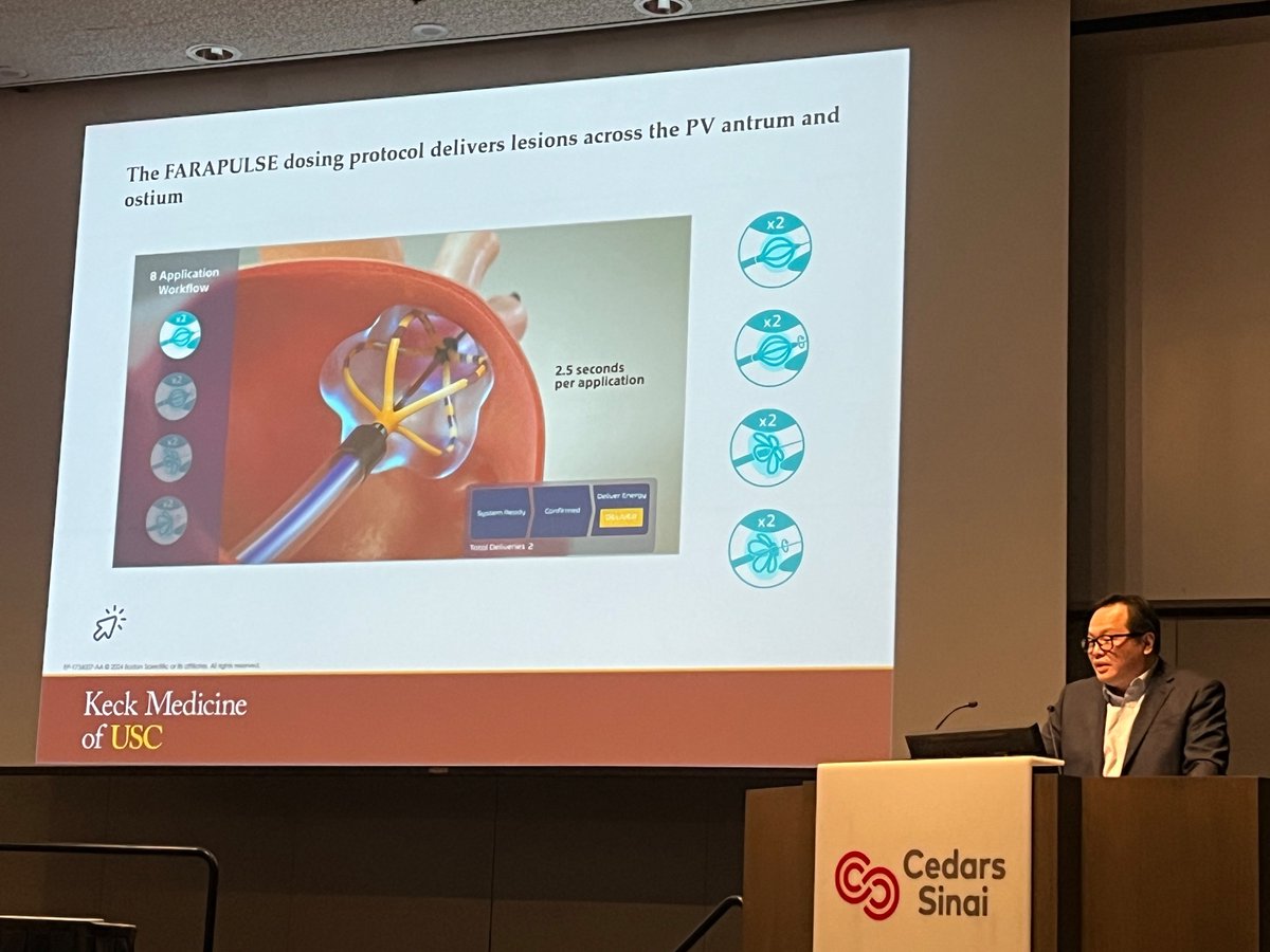 JanetWeiMD's tweet image. Dr. Ivan Ho shares example of how advanced technologies and clinical experience expands our ability to treat #afib with reduced procedural time, less fluid, and optimized workflow. @CaliforniaACC #ACCCVT 2025 Symposium @USC_Cardiology