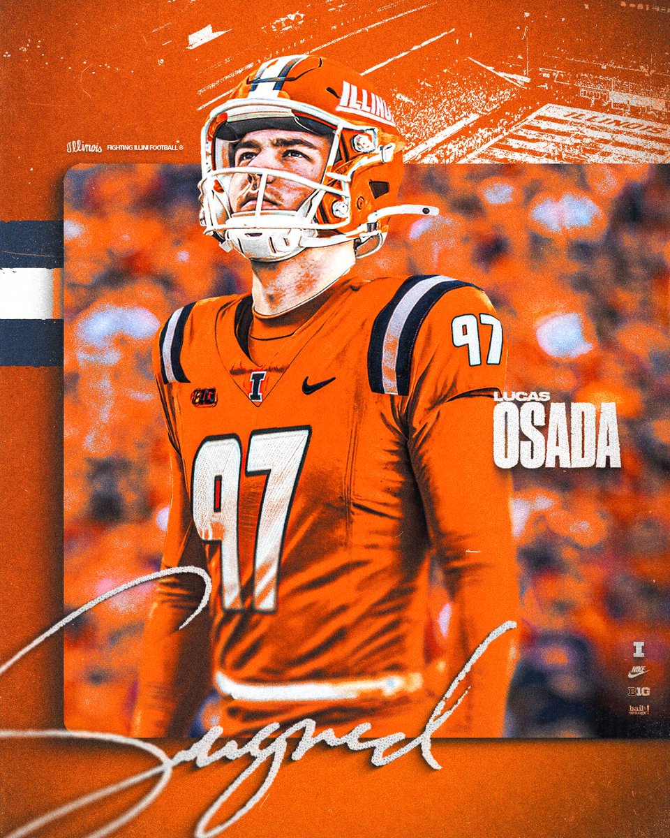 Illinois Football (@illinifootball) on Twitter photo .<a href="/LucasOsada/">Lucas Osada</a> is the newest add to the special teams room!
🟠 FightingIllini.com/LucasOsada .<a href="/LucasOsada/">Lucas Osada</a> is the newest add to the special teams room!
🟠 FightingIllini.com/LucasOsada