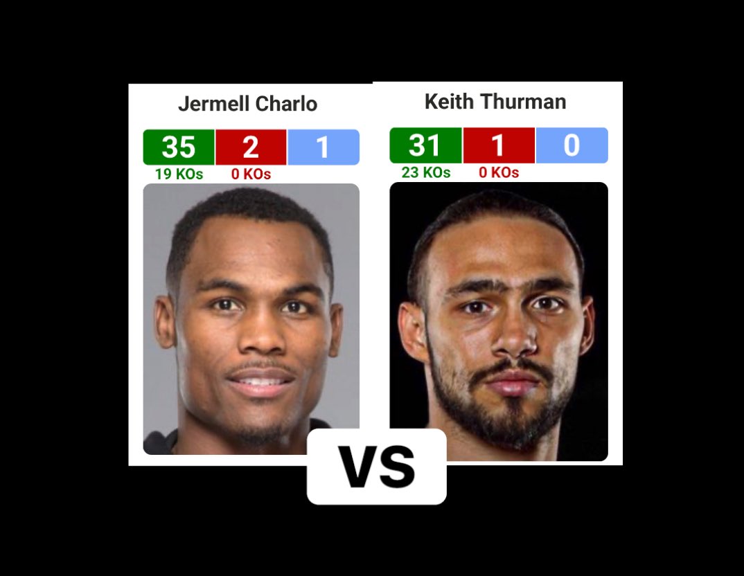 Danny (@dantheboxingman) on Twitter photo ‼️PBC IS TRYING TO MAKE A FIGHT BETWEEN JERMELL CHARLO & KEITH THURMAN FOR THE SUMMER‼️
Jermell Charlo has agreed to the fight already, but the only problem is Keith Thurman hasn’t answered yet…
👀👀
#Boxing #CharloThurman
💥🥊🥊
Credit: <a href="/BrunchBoxing/">Brunch Boxing</a> / <a href="/izdatyofaceee/">Matt, Brunch Boxing CEO & Host #MrOneTake</a> ‼️PBC IS TRYING TO MAKE A FIGHT BETWEEN JERMELL CHARLO & KEITH THURMAN FOR THE SUMMER‼️
Jermell Charlo has agreed to the fight already, but the only problem is Keith Thurman hasn’t answered yet…
👀👀
#Boxing #CharloThurman
💥🥊🥊
Credit: <a href="/BrunchBoxing/">Brunch Boxing</a> / <a href="/izdatyofaceee/">Matt, Brunch Boxing CEO & Host #MrOneTake</a>
