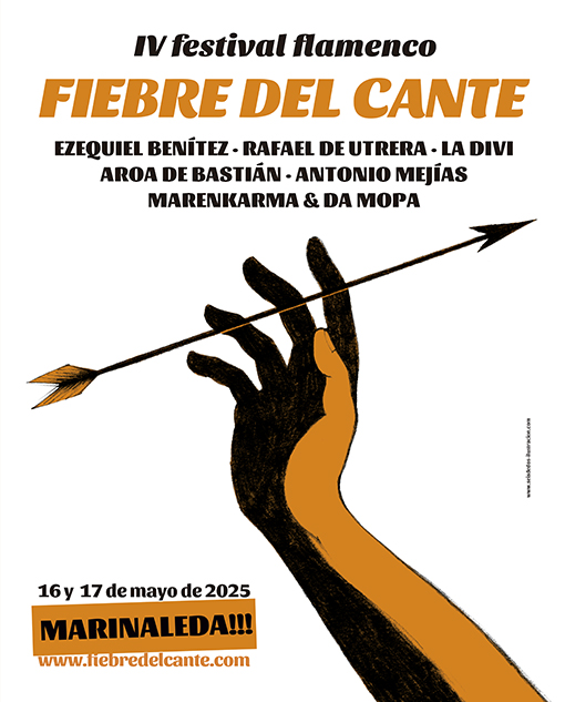 Amigs, la Fiebre del Cante, el encuentro flamenco que preparamos con tanto cariño, se va a MARINALEDA en dos semanas. ¡Qué mejor sitio! Si os queréis inscribir: fiebredelcante.com
¿Me ayudáis con la difusión?