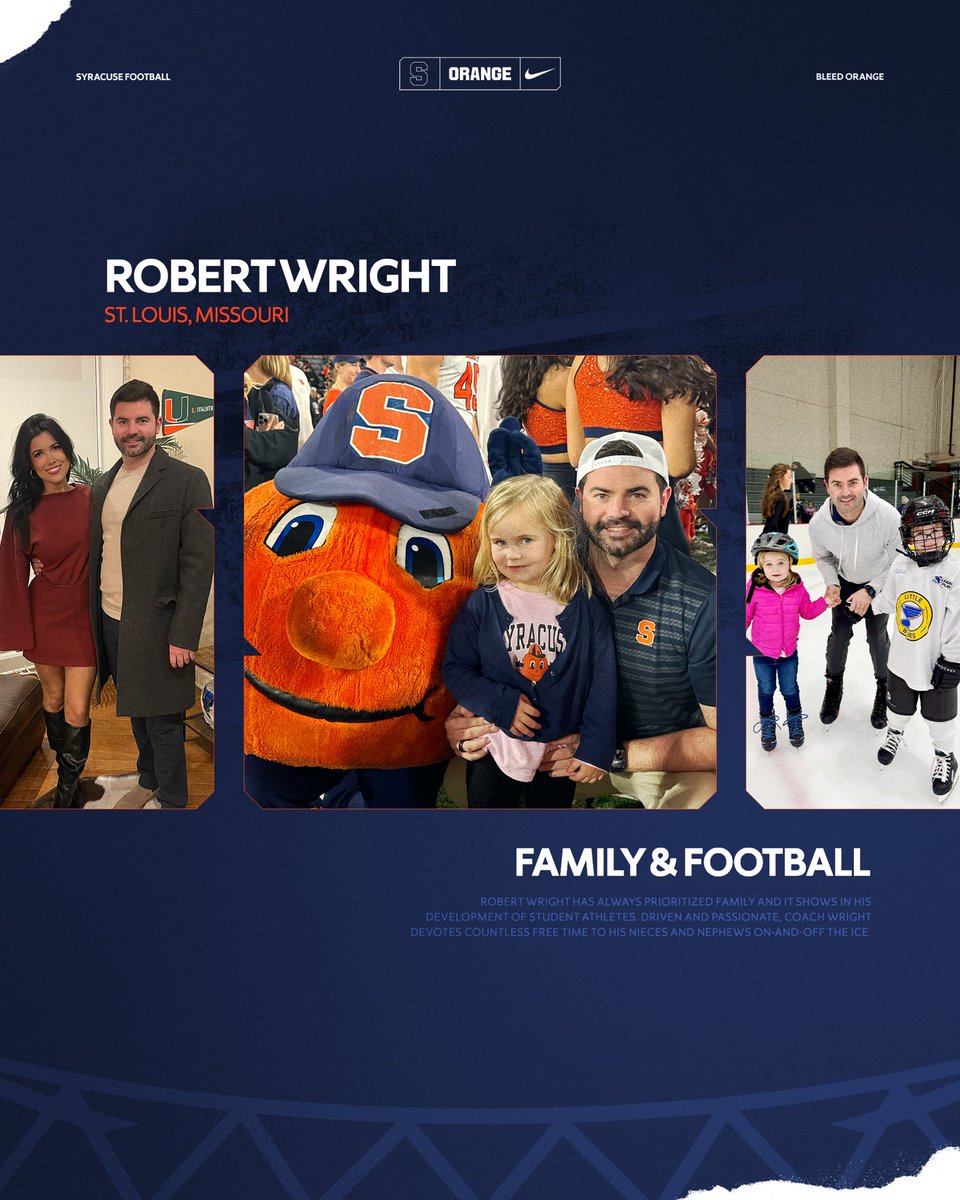 Syracuse Football (@cusefootball) on Twitter photo πΉπππππ πΎπππππ: π«ππππππππ πͺπ-π·ππππ
Coach Robert Wright returns after developing two NFL signees in Justin Barron and Marlowe Wax Jr. Combining relentless drive and attention to detail, Coach Wright is an up and coming star in the coaching world, being πΉπππππ πΎπππππ: π«ππππππππ πͺπ-π·ππππ
Coach Robert Wright returns after developing two NFL signees in Justin Barron and Marlowe Wax Jr. Combining relentless drive and attention to detail, Coach Wright is an up and coming star in the coaching world, being