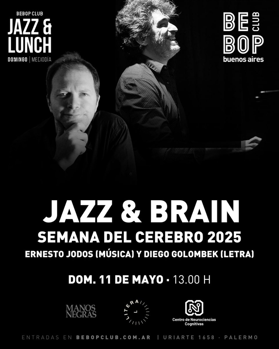 Programón: jazz, cerebro y almuerzo con el gran pianista Ernesto Jodos en <a href="/bebopclub/">Bebop Club</a>
