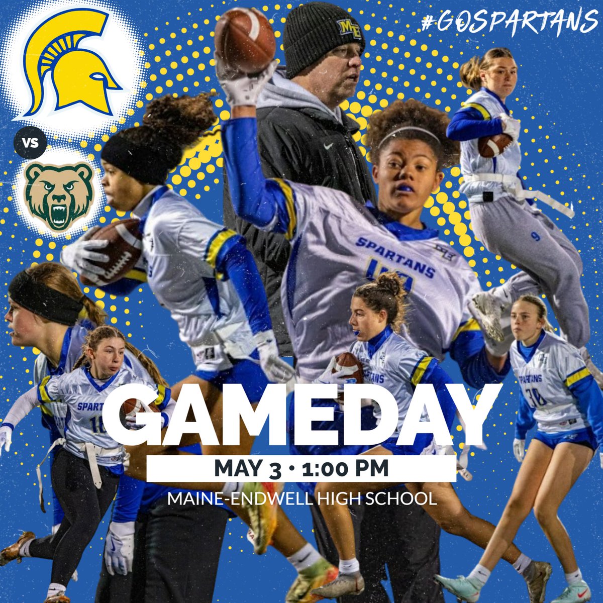 🏈GAMEDAY! 1:00 PM Start! <a href="/MEVarsityFlag/">Maine-Endwell Girls Varsity Flag Football</a> <a href="/MESpartan300/">Spartan 300</a> <a href="/MECSDSpartans/">Maine-Endwell</a> <a href="/MGeraldWilson/">Mark Wilson</a> <a href="/penpxl/">Pen+Pixel</a>