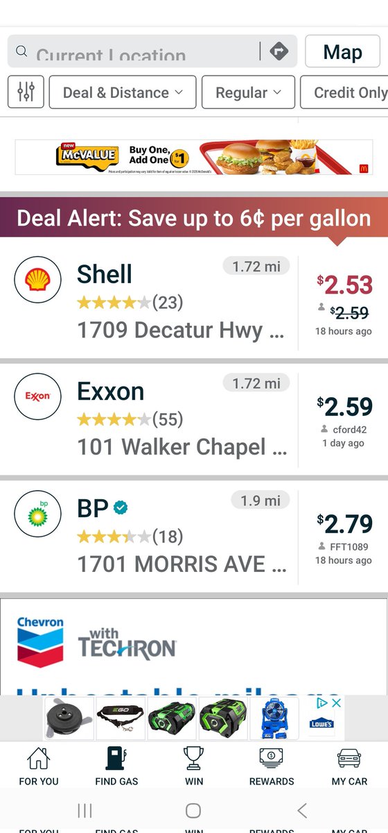 Gas prices Alabama