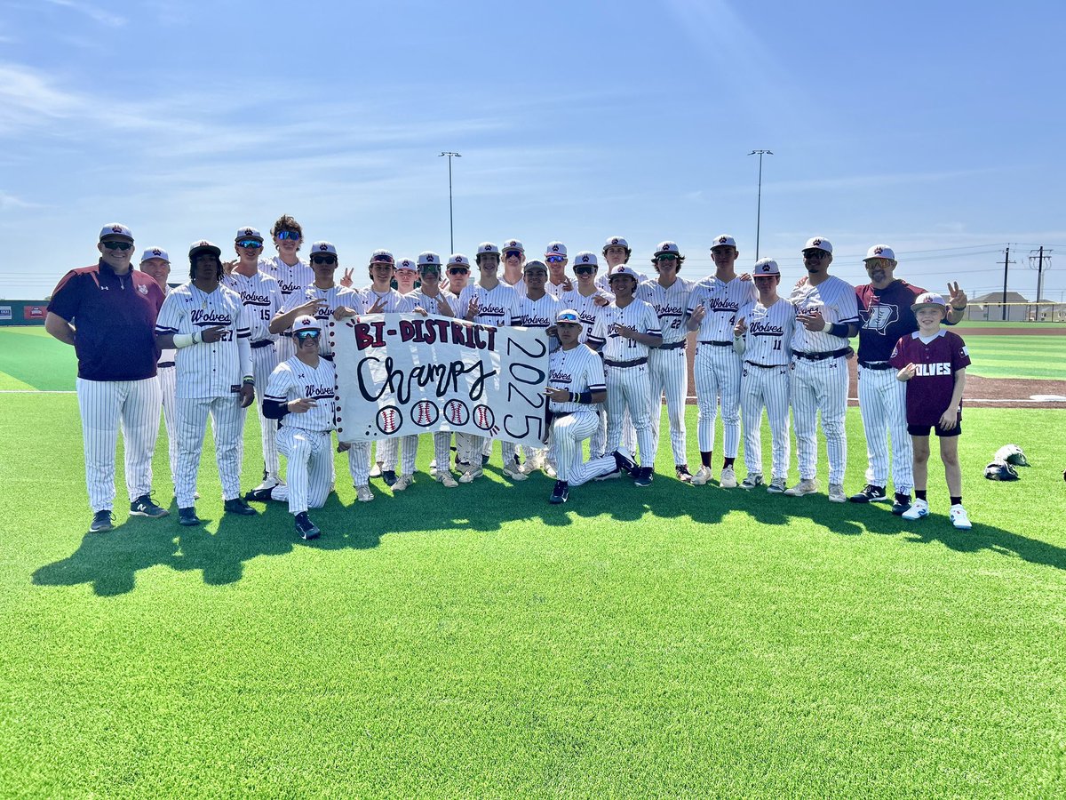 Davenport Baseball (@bsbldavenport) on Twitter photo ON TO ROUND 2! Wolves clinch BI District Championship! A combined perfect game and a lot of offense! <a href="/BuildThePack/">BuildThePack</a> <a href="/DavenportWolves/">DHS Wolves Athletics</a> <a href="/dhs_looney/">Angela Looney</a> <a href="/4ATxHsBaseball/">4ATxHsBaseball</a>
Alpha Wolves:
Michael Harris: 2-2, 2B
<a href="/Diego_certified/">Diego Flores</a> 2INN,WIN, 5K, 1-1, 3B
Payton Box: 2INN, 4K
Hayden Humphrey: 2 K ON TO ROUND 2! Wolves clinch BI District Championship! A combined perfect game and a lot of offense! <a href="/BuildThePack/">BuildThePack</a> <a href="/DavenportWolves/">DHS Wolves Athletics</a> <a href="/dhs_looney/">Angela Looney</a> <a href="/4ATxHsBaseball/">4ATxHsBaseball</a>
Alpha Wolves:
Michael Harris: 2-2, 2B
<a href="/Diego_certified/">Diego Flores</a> 2INN,WIN, 5K, 1-1, 3B
Payton Box: 2INN, 4K
Hayden Humphrey: 2 K
