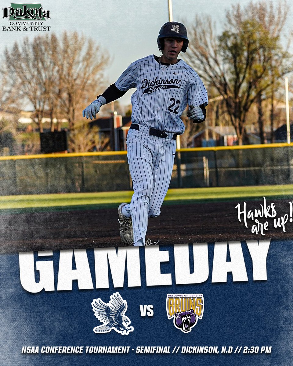 DSU Blue Hawks (@dsubluehawks) on Twitter photo βΎοΈ| <a href="/BlueHawkBSB/">Blue Hawk Baseball</a> takes on #1 Bellevue in the NSAA semifinals at Dakota Community Bank & Trust Ballpark this afternoon!
Pack The Bank and GET LOUD!
πΊ: tinyurl.com/3k5ktjpf
π: tinyurl.com/yc8pmywd
ποΈ: kdix.com
#HawksAreUp βΎοΈ| <a href="/BlueHawkBSB/">Blue Hawk Baseball</a> takes on #1 Bellevue in the NSAA semifinals at Dakota Community Bank & Trust Ballpark this afternoon!
Pack The Bank and GET LOUD!
πΊ: tinyurl.com/3k5ktjpf
π: tinyurl.com/yc8pmywd
ποΈ: kdix.com
#HawksAreUp