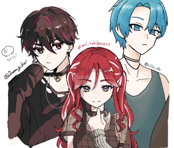 描かせて頂いた絵と合作です 改めまして本当にありがとうございました〜!!