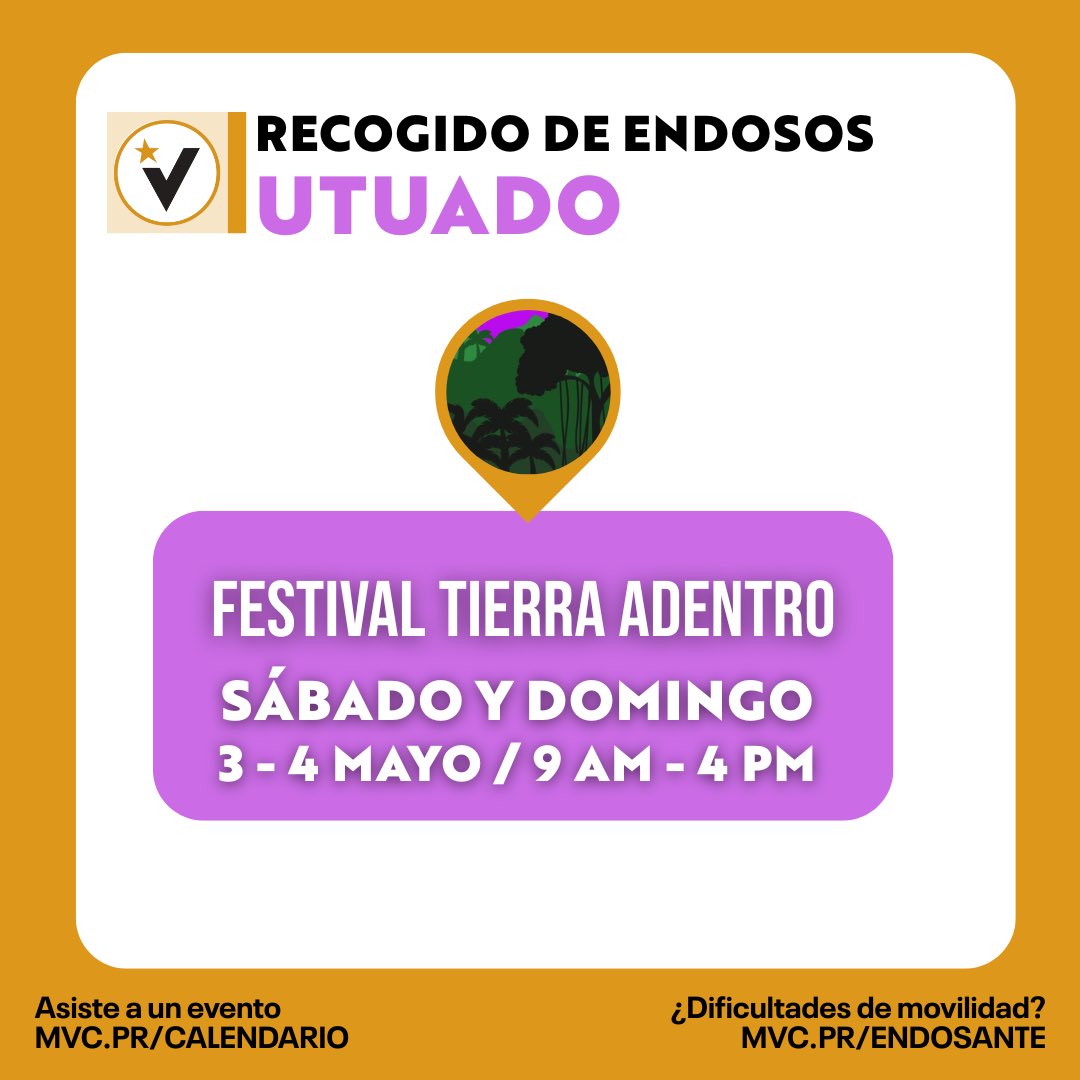 #EndosaElCambio | Mañana seguimos recogiendo endosos en San Juan y Utuado.