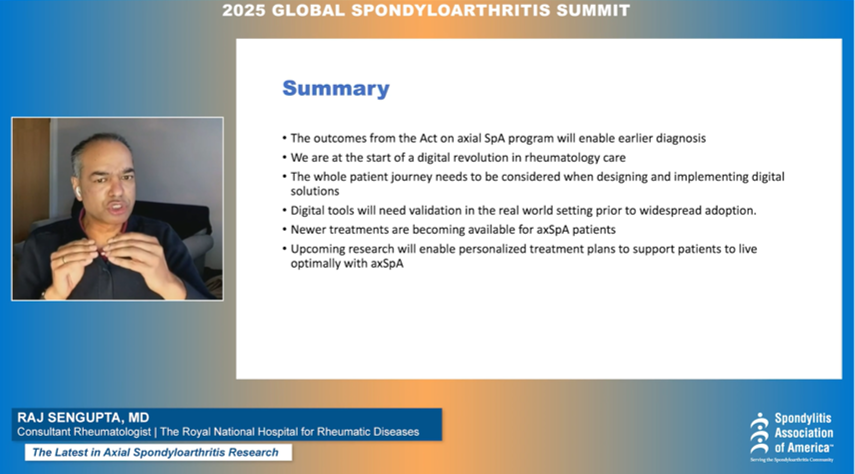 Great presentation by Dr. Sengupta on the Latest in SpA Research. Hop on now to catch his live Q&amp;A.

Let's Talk: spondyloarthritissummit2025.vfairs.com

#spondysummit #spondysummit2025 #axSpA #spondylitis